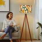 Mid-Century Modern Organic Shapes Tripod Floor Lamp