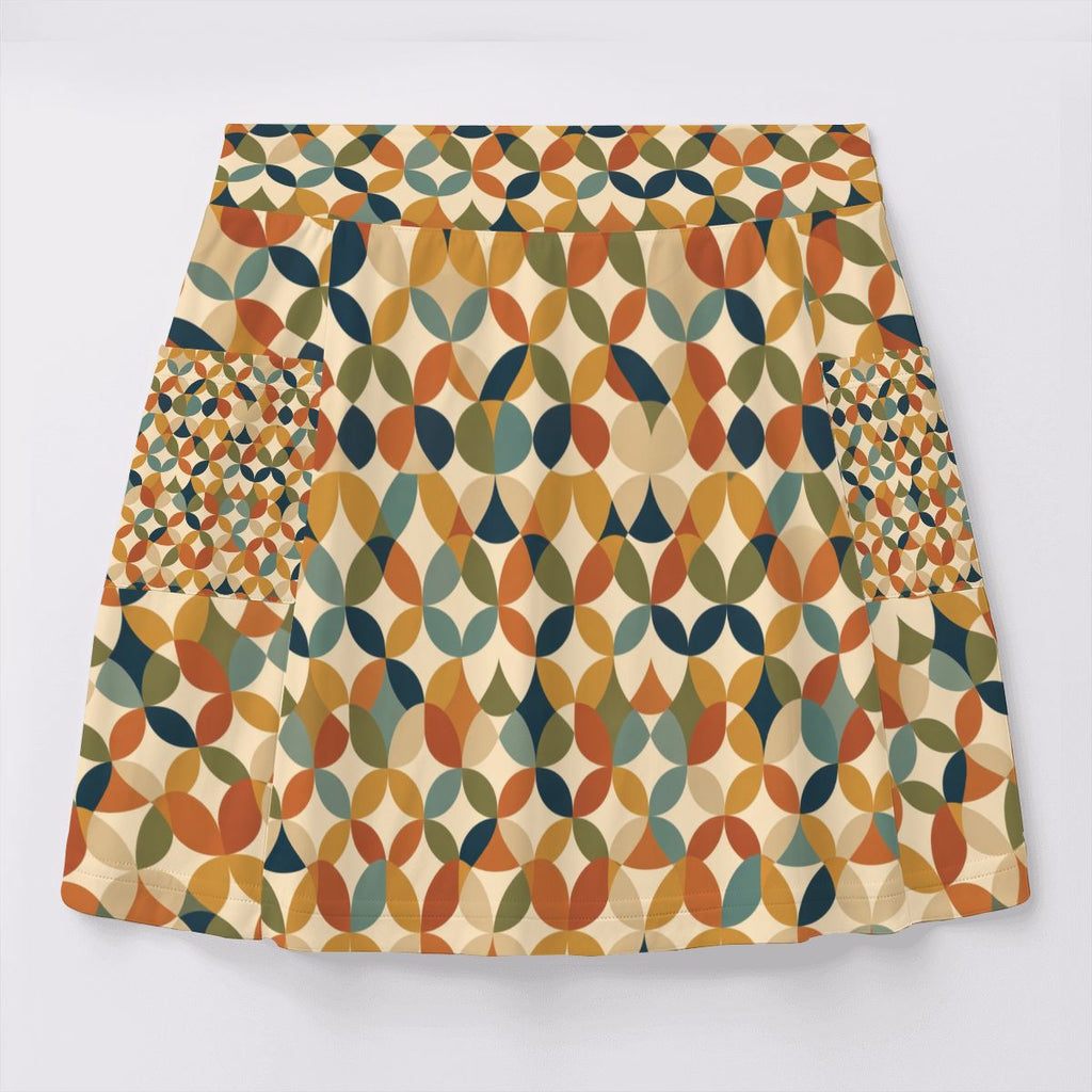 MCM-Era Geometric Print Tennis Skort