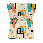 Atomic Geometry Velour Accent Chair
