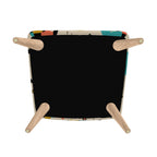 Atomic Geometry Velour Accent Chair