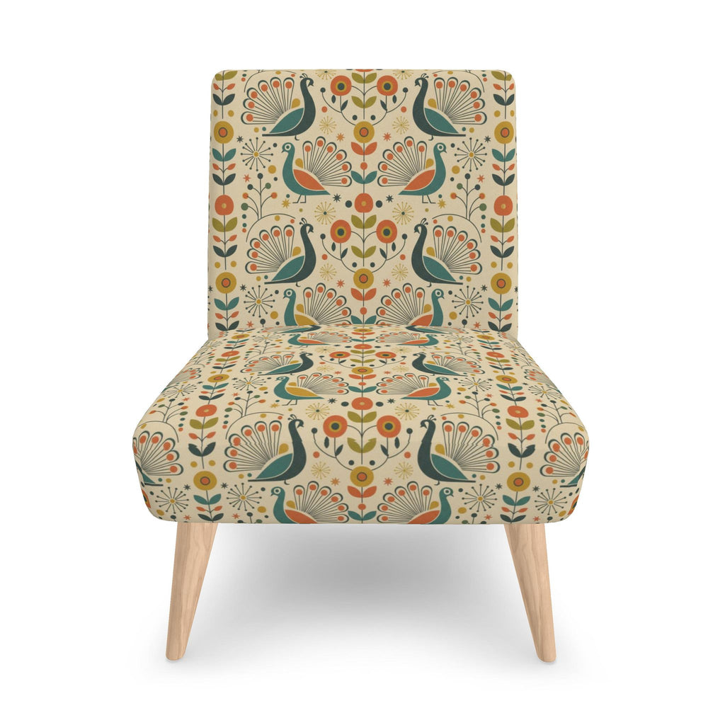 Peacock Garden Atomic Accent Chair