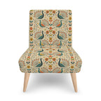 Peacock Garden Atomic Accent Chair