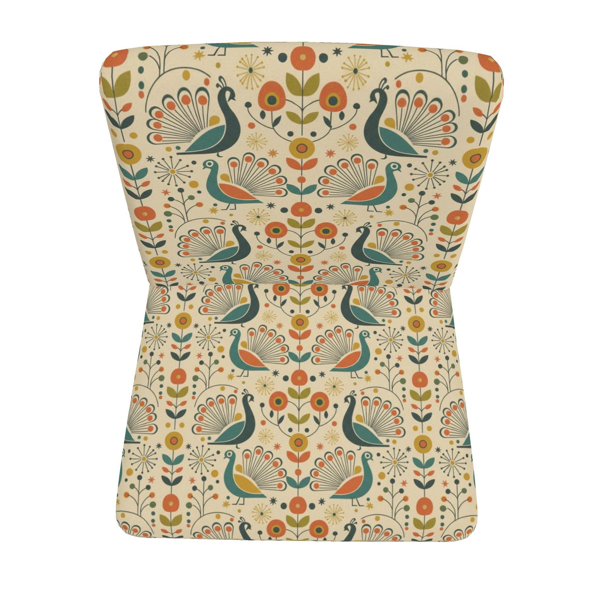 Peacock Garden Atomic Accent Chair