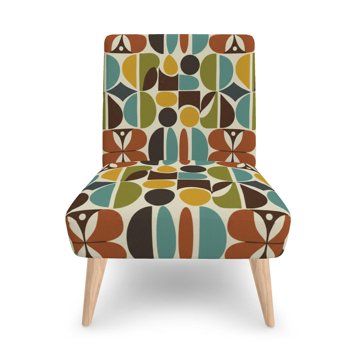Biomorphic Pebble Atomic Accent Chair