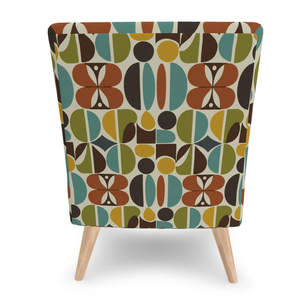 Biomorphic Pebble Atomic Accent Chair
