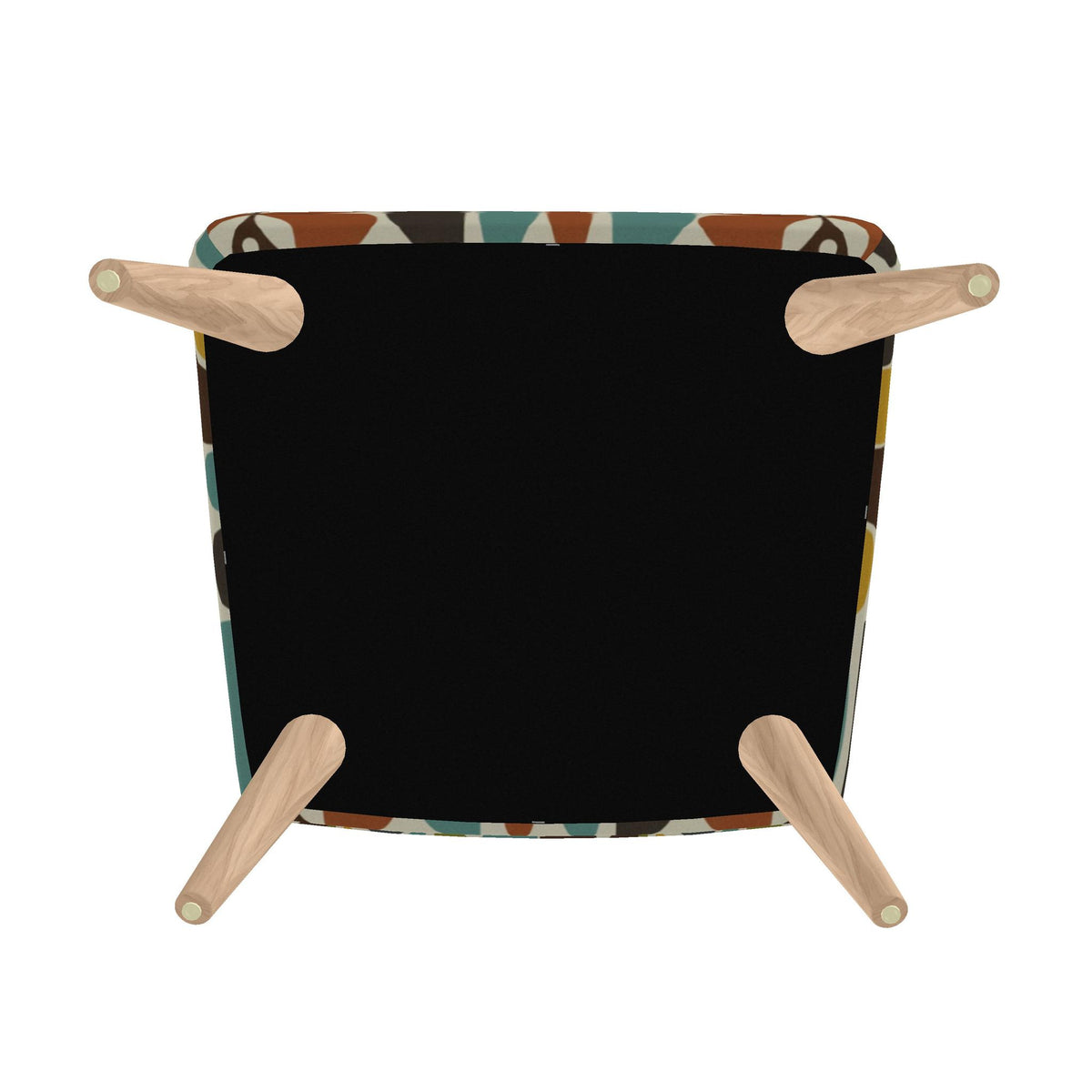 Biomorphic Pebble Atomic Accent Chair