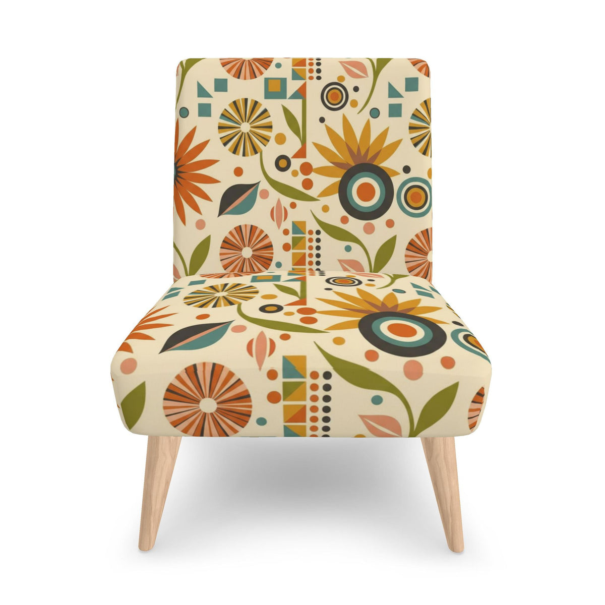 Atomic Bloom Botanical Accent Chair