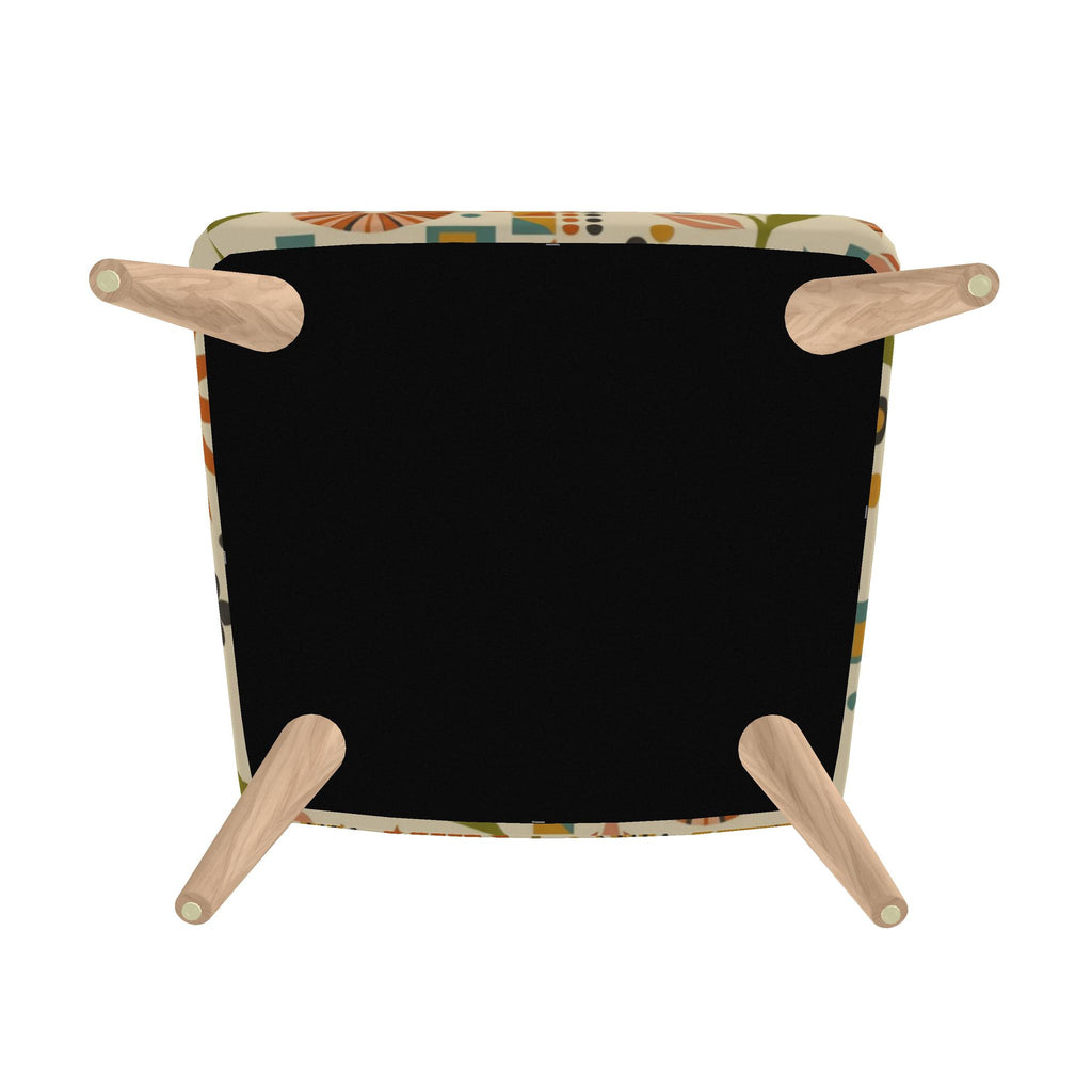 Atomic Bloom Botanical Accent Chair