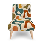 Biomorphic Color Field Accent Chair