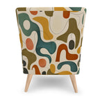 Biomorphic Color Field Accent Chair