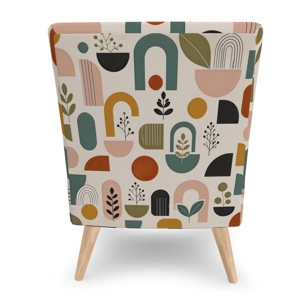 Abstract Faces & Forms Accent Chair