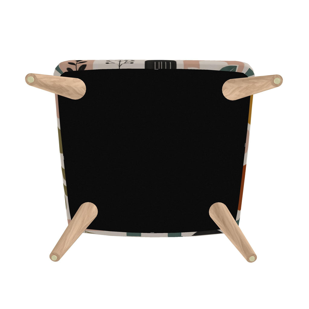 Abstract Faces & Forms Accent Chair