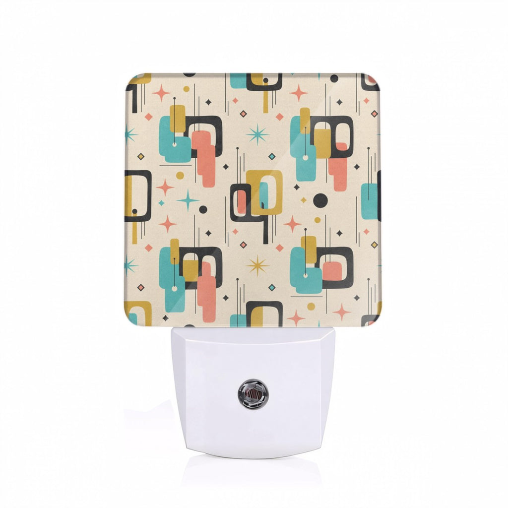 Mid-Century Modern Printed Plug-In Night Light