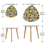 Mid-Century Modern Organic Mosaic Nesting Tables