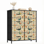 Peacock Garden Eight-Drawer Dresser