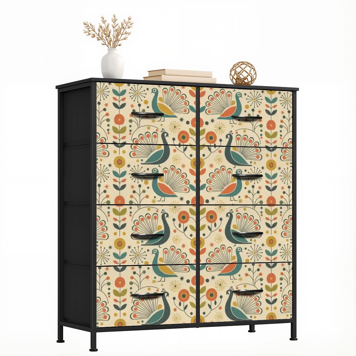 Peacock Garden Eight-Drawer Dresser
