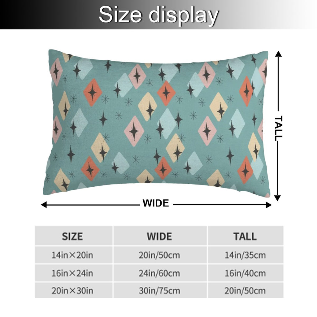 Atomic Starburst Lumbar Pillow Cover