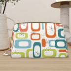 Mid-Century Modern Retro Print Cosmetic Bag