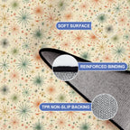 Mid-Century Modern Starburst Area Rug | Non-Slip Plush Floor Carpet