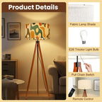 Mid-Century Modern Organic Shapes Tripod Floor Lamp