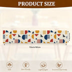 Mid-Century Modern Geometric Quilted Table Runner