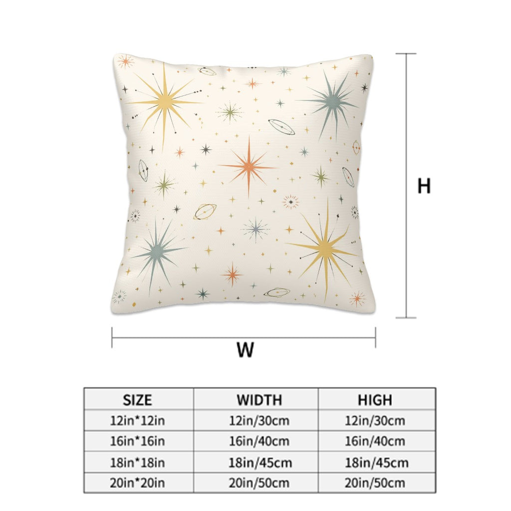 Mid-Century Modern Atomic Starburst Pillow Cover Set