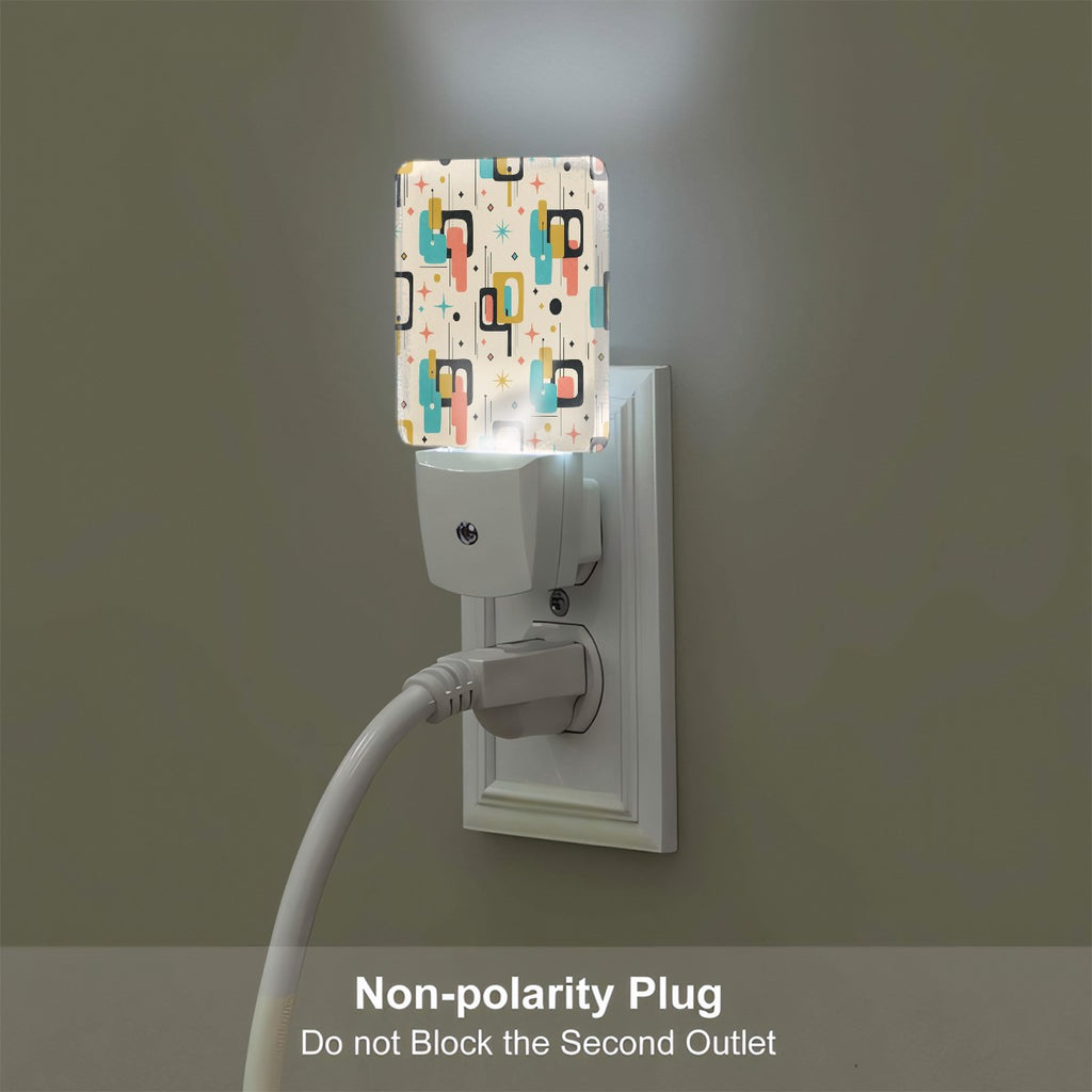 Mid-Century Modern Printed Plug-In Night Light
