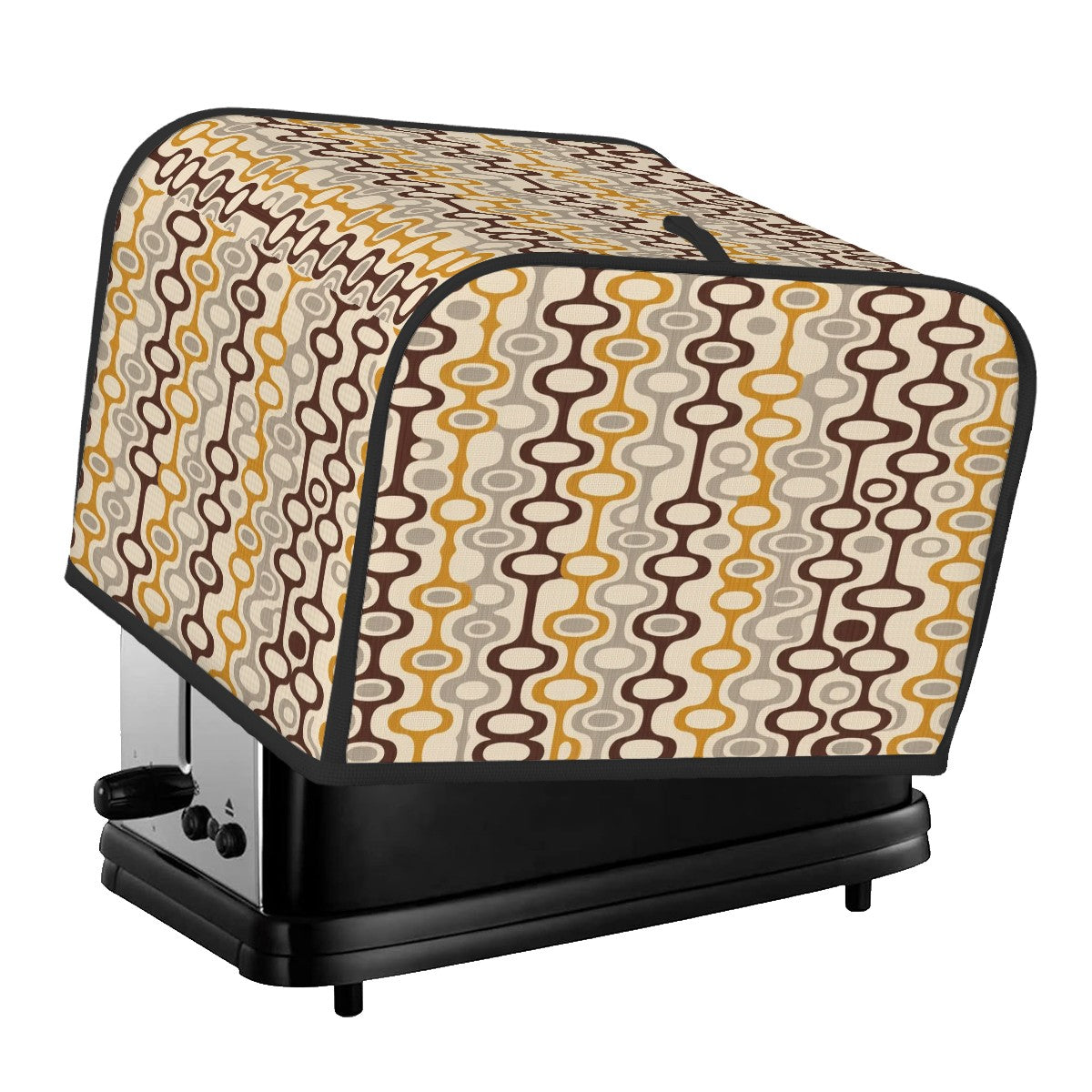 Mid-Century Modern Geometric 4-Slice Toaster Cover
