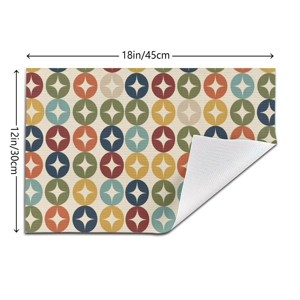 Mid-Century Modern Geometric Woven Placemat