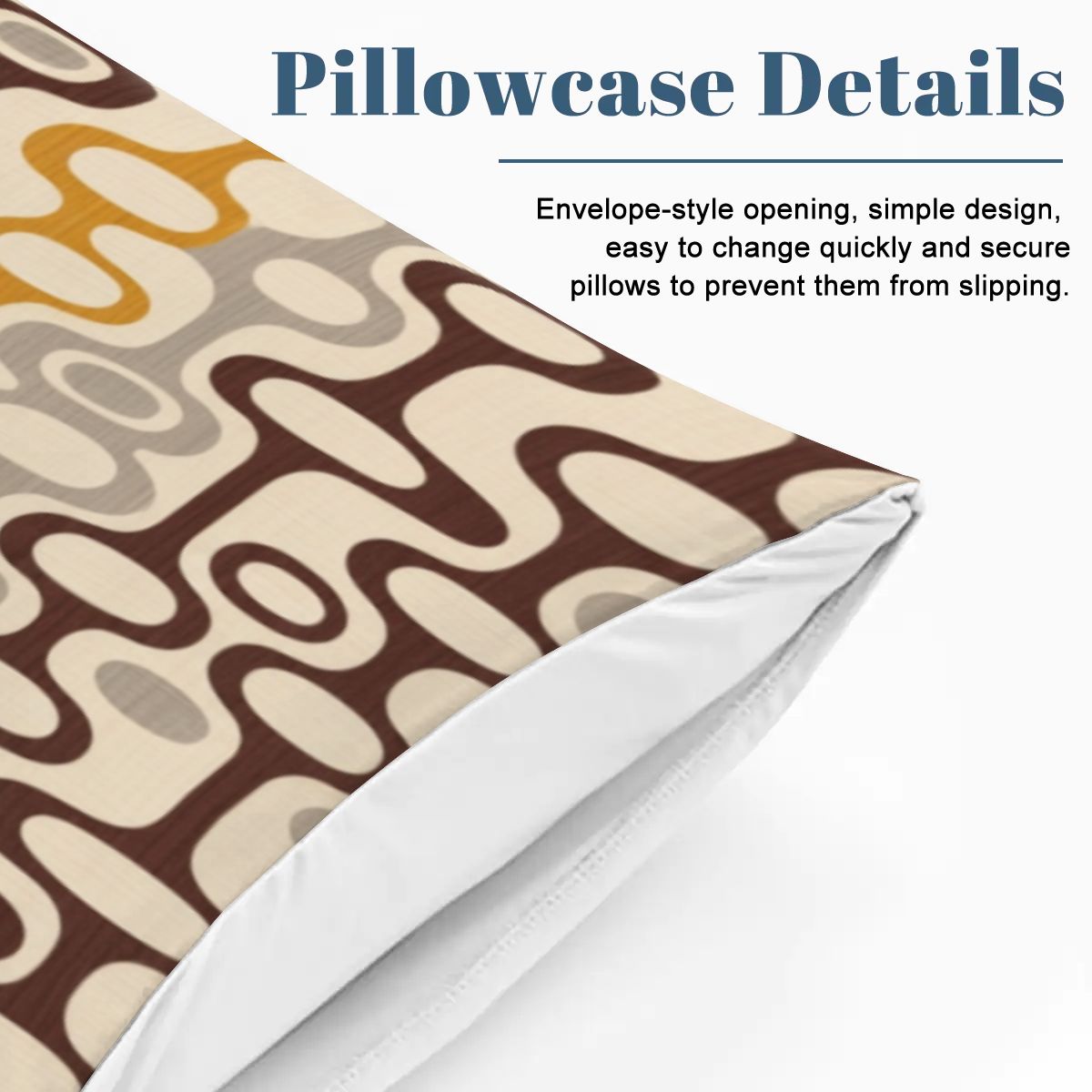 Mid-Century Modern Geometric Queen Duvet Cover Set