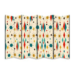 Mid-Century Modern Atomic 8-Panel Room Divider