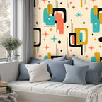 Mid-Century Modern Mod Geo Peel-and-Stick Wallpaper