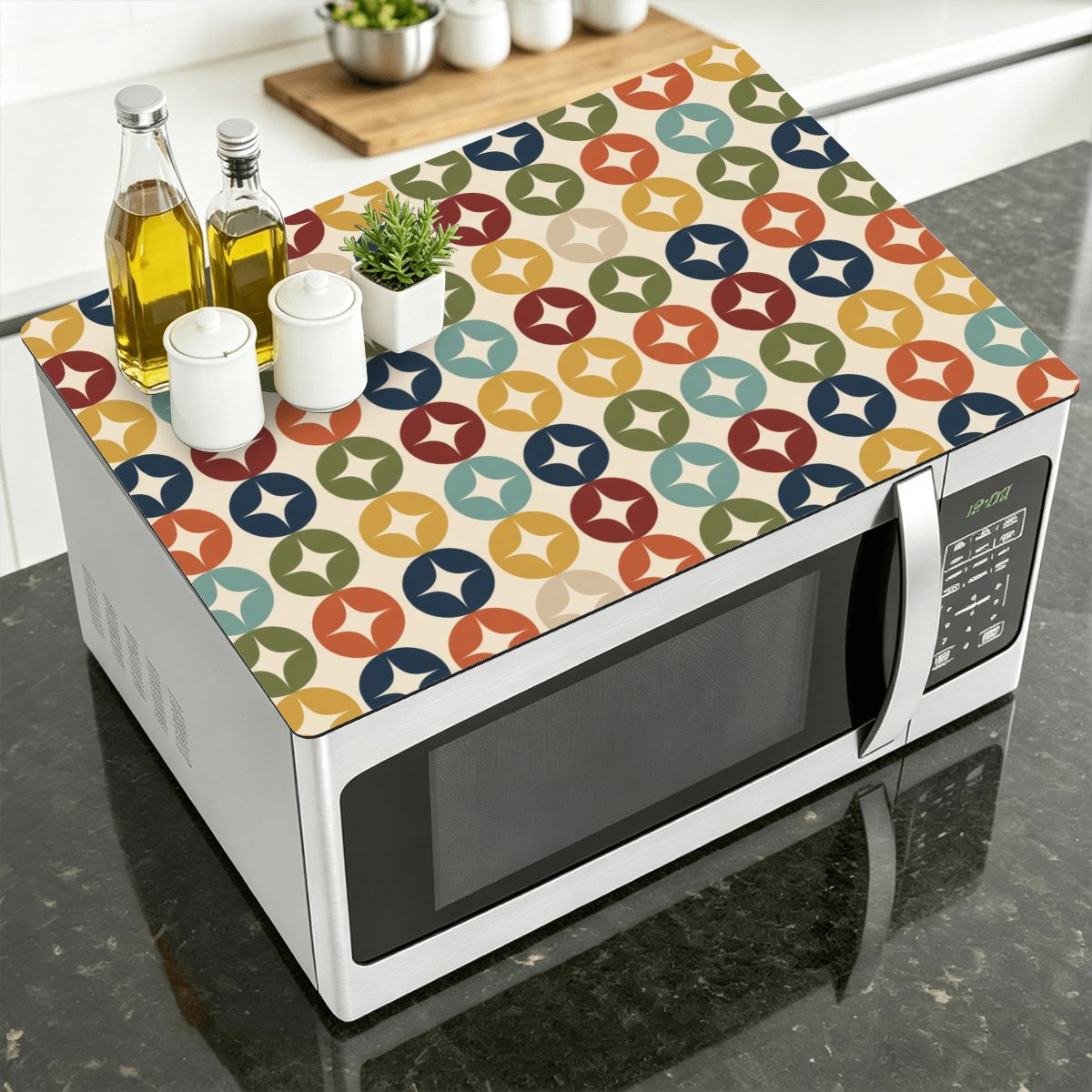 Atomic Starburst Microwave Top Mat