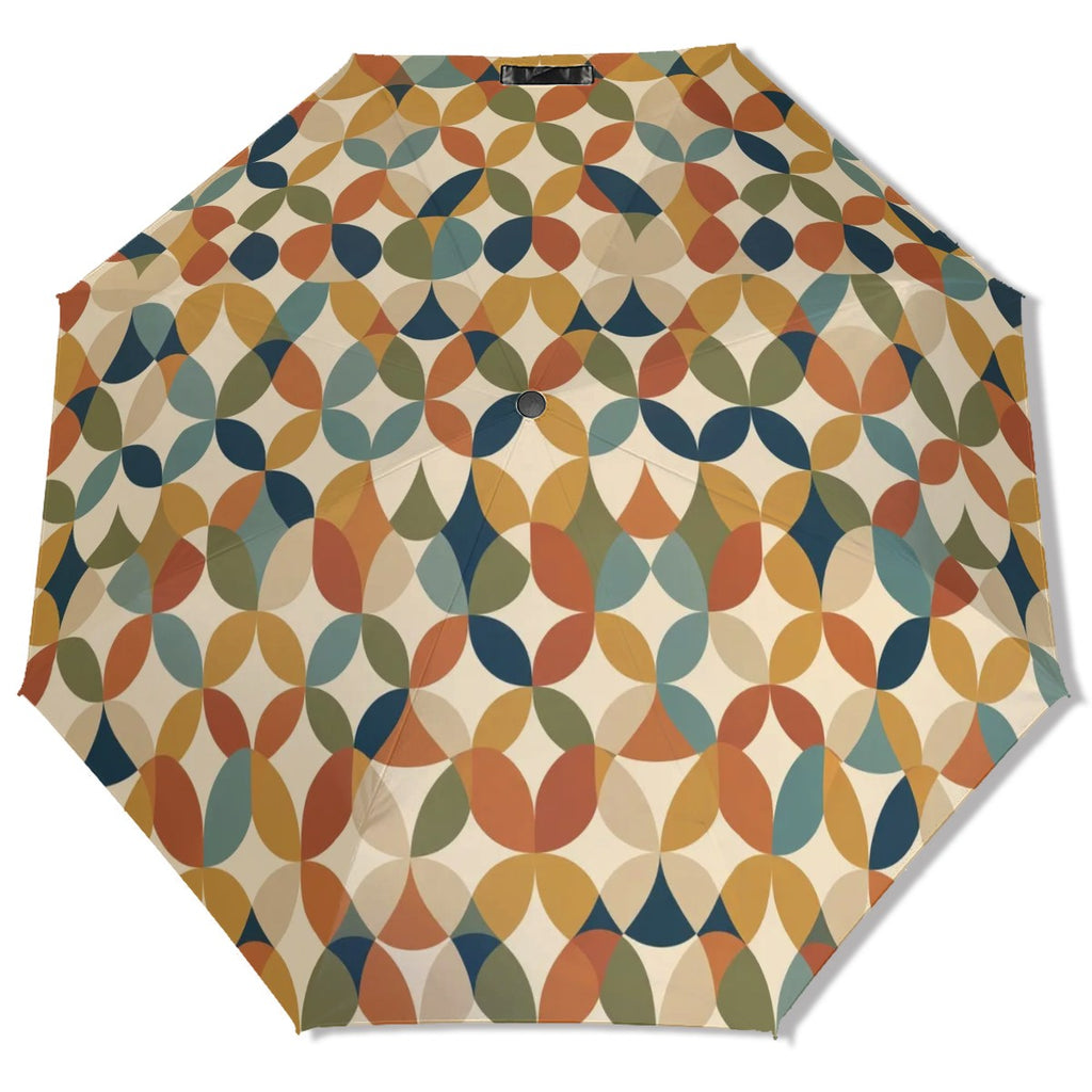 MCM-Era Interlocking Oval Print UV Protection Umbrella