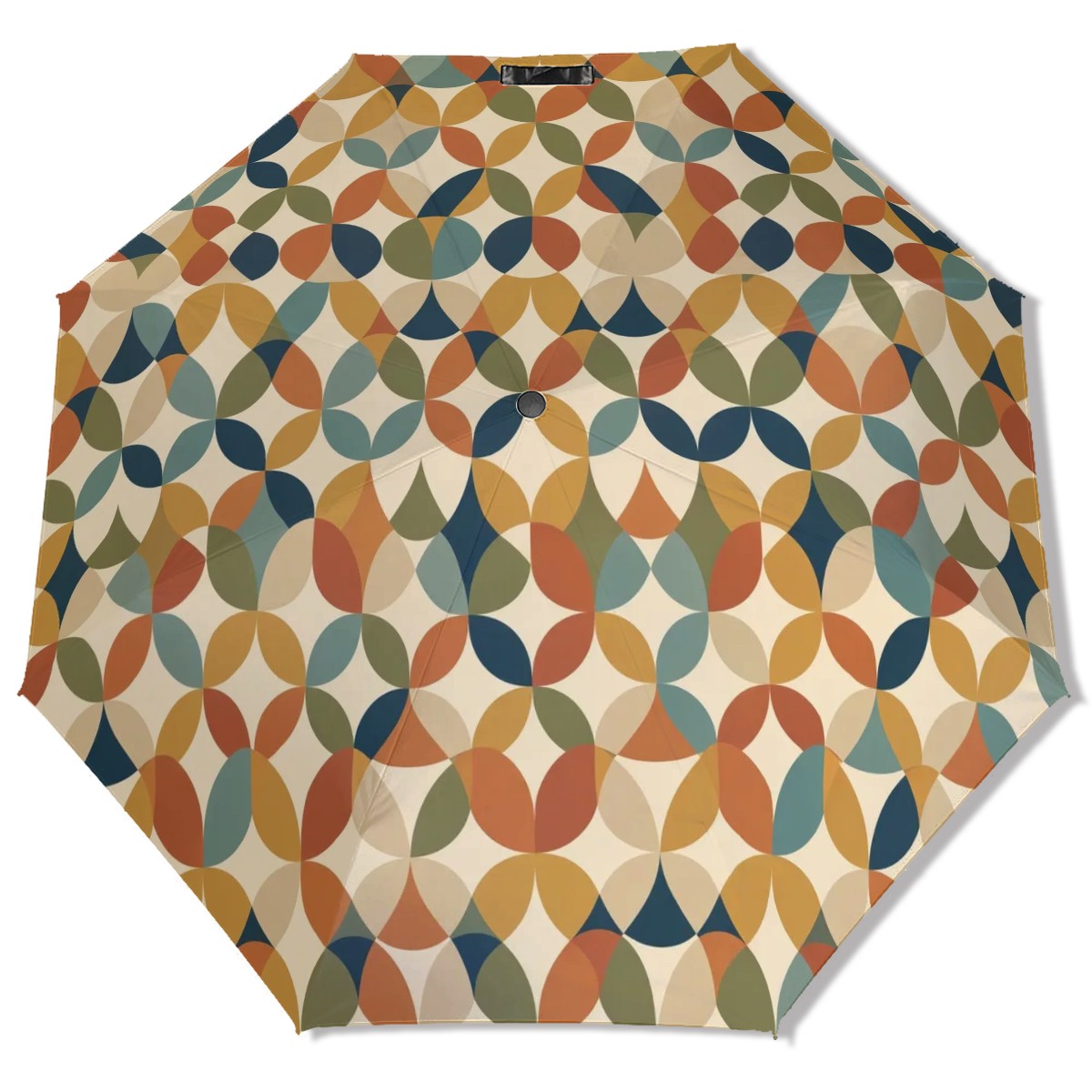 MCM-Era Interlocking Oval Print UV Protection Umbrella