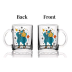 Mid-Century Modern Gay Couple Glass Coffee Mug