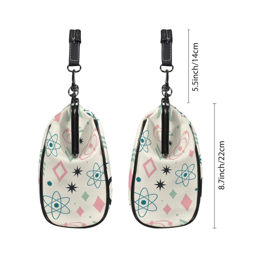 Atomic Cat Kiss-Lock Crossbody Bag