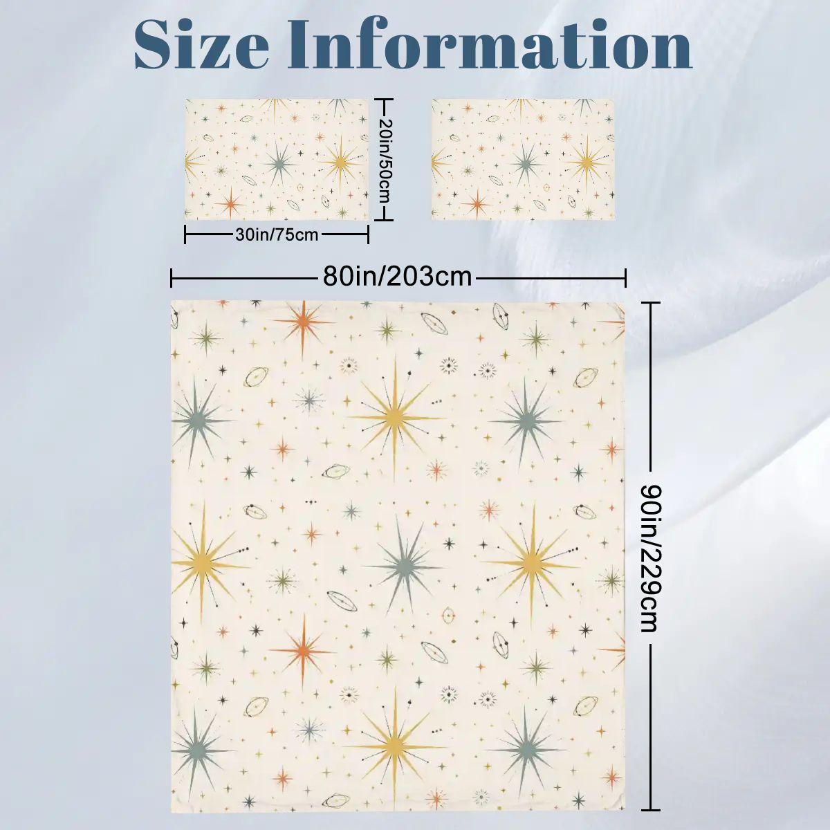 Atomic Starburst Mid-Century Modern Duvet Cover Set