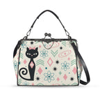 Atomic Cat Kiss-Lock Crossbody Bag
