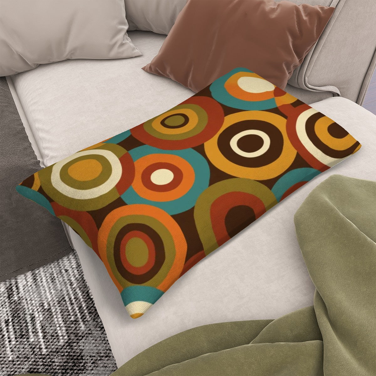 Retro Orbit Lumbar Pillow Cover
