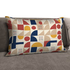 Bauhaus Geometry Lumbar Pillow Cover