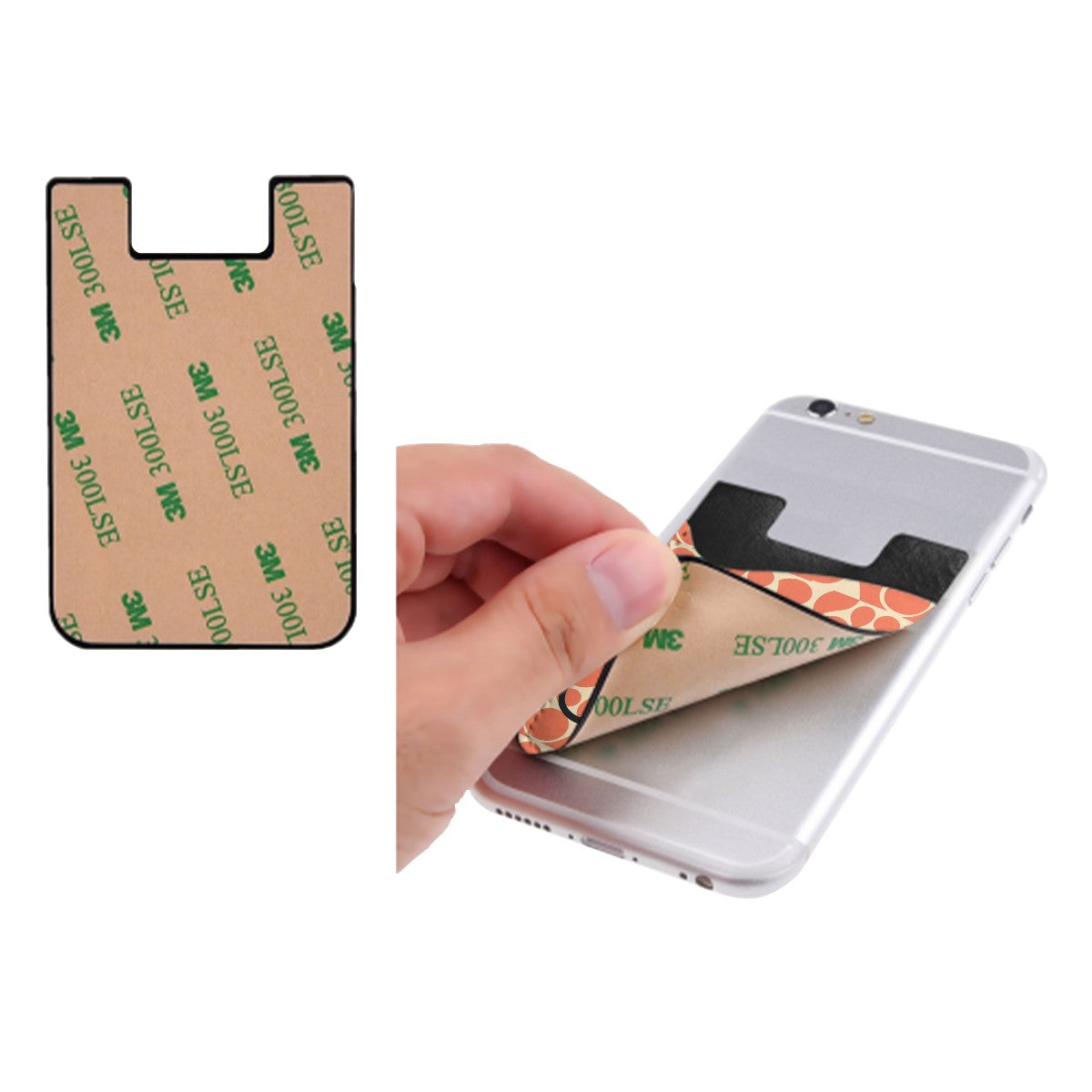 MCM-Era Abstract Figure & Atomic Starburst Print Phone Card Holder