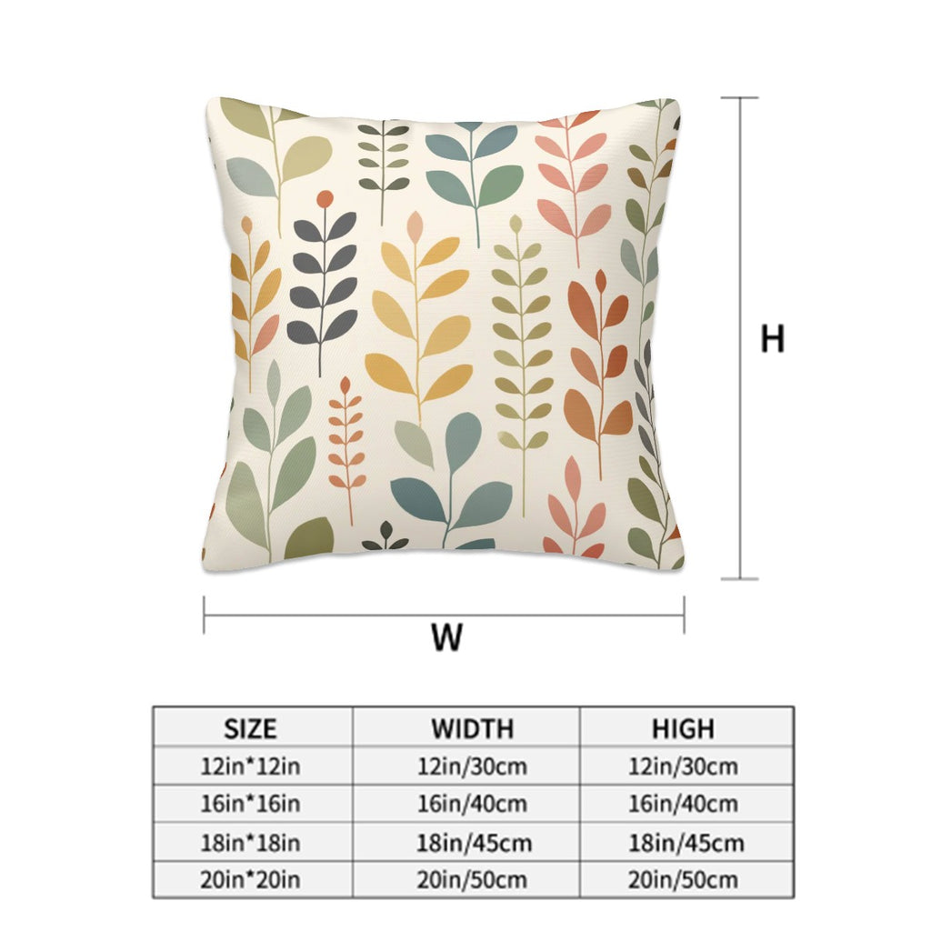 Mid-Century Modern Botanical Pillow Covers, Set of 2
