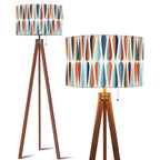 Mid-Century Modern Teardrop Geometric Tripod Floor Lamp