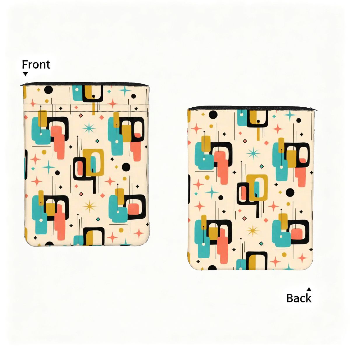 Mid-Century Modern Geometric Book Sleeve
