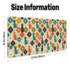 Mid-Century Modern Diamond Tile Extended Mouse Pad