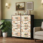 Mid-Century Modern Rainbow Arch 8-Drawer Dresser
