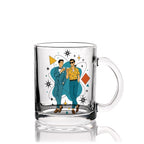 Mid-Century Modern Gay Couple Glass Coffee Mug
