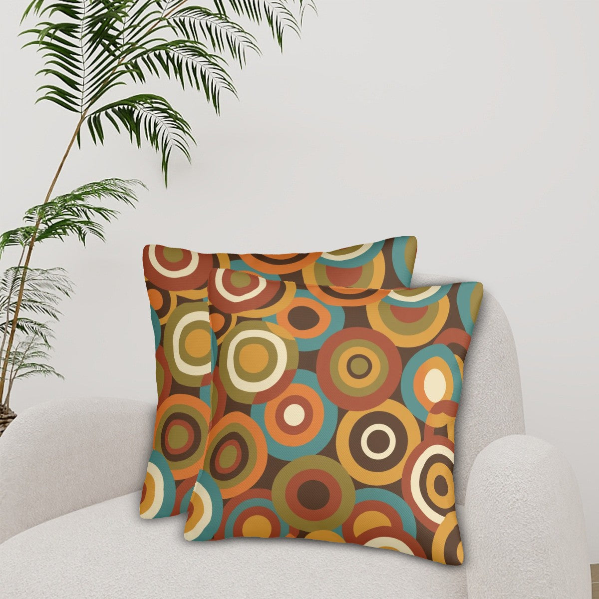 Mid-Century Modern Atomic Orbit Pillow Cover Set
