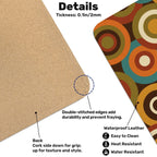 Mid-Century Modern Atomic Orbit Extended Mouse Pad